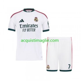 Divisa di Calcio Real Madrid Cristiano Ronaldo 7 Bambino Prima 2026/2027